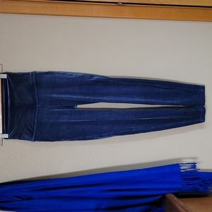 SHEFIT High Waist Velvet Leggings - Blue - Size Small